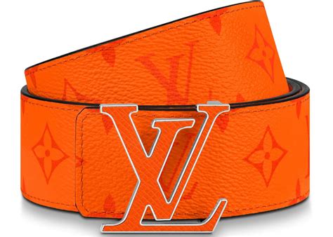 orange buckle lv belt